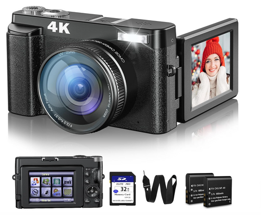 4K Digital Camera for Photography and Video