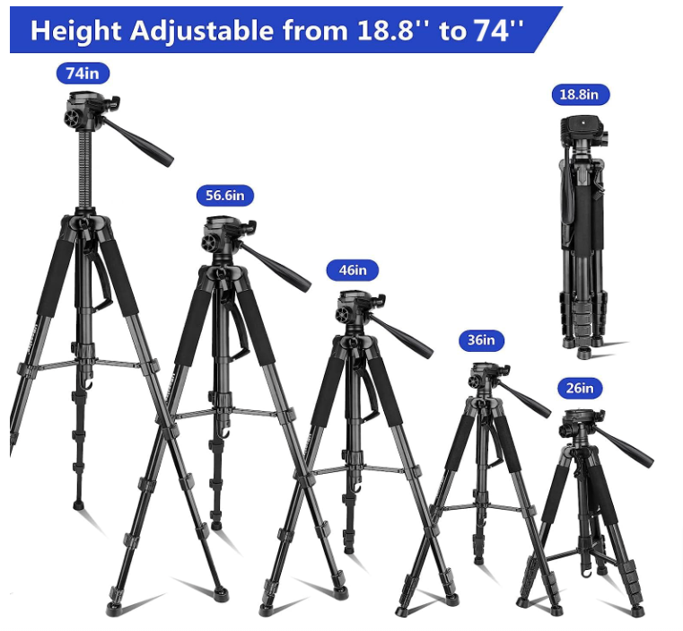 Camera Tripod with Travel Bag