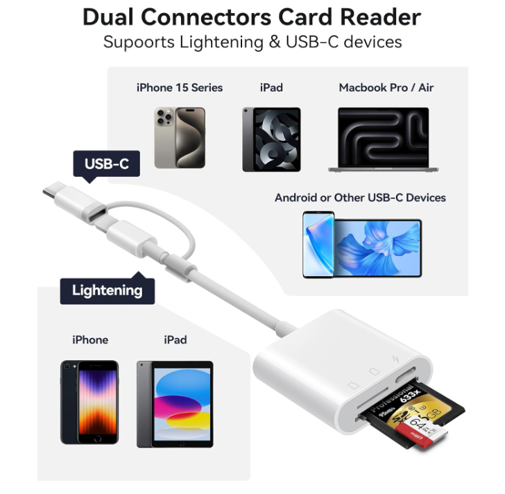 SD Card Reader for iPhone iPad