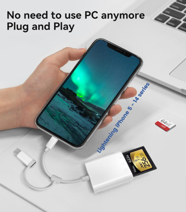 SD Card Reader for iPhone iPad